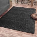 ishro home Premium Fuzzy Shag Carpet for Hall, Rugs for Living Room, Carpets for Living Room | Machine Washable – Soft, Stylish, and Built to Last | (3X5Fts, Grey)