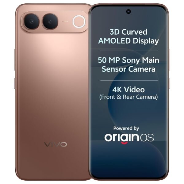 vivo S2 5G (Regal Bronze, 8GB RAM, 128GB Storage) | 50MP Sony Camera | 4K Video | 7050 mAh Battery | 3D Curved AMOLED Display | MTK D-7360 Turbo Processor with No Cost EMI/Additional Exchange Offers