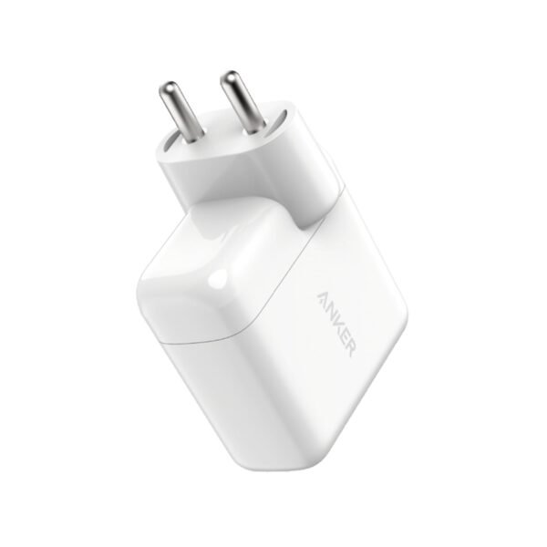 Anker 35W 2-Port USB-C Wall Charger, Compact Fast Charger with 18W PD & 15W PowerIQ 3.0 for iPhone 15/14/13, Galaxy, iPad, and More – White