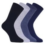 Bamboo Calf Socks for Men | Formal Wear Full-Length Socks | Cushioned Base & Odour Control | 3X Softer Feel | Combed Cotton Blend | Free Size | Pack of 2, 3, 4 | Multicolor