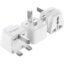Ceptics UK Adapter for Indian Pins, India to UAE, Hong Kong, Dubai, UK Plug - Type G - Perfect for Laptop, Camera, Chargers - CE - RoHS - 3 Pack -White- Lifetime Limited Warranty