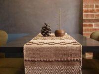Cotton Table Runner for 4 6 Seater Dining Table|Centre Table|Coffee Table|Living Room|Table Decor|Eating Area|Decorative Runner|(14*72 INCHES)|Beige White|TRPS 017