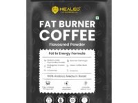 HEALEO Fat Burner Coffee 150g for Men & Women – Instant Coffee with MCT, L-Carnitine, Garcinia Cambogia & Green Coffee Bean Extract | Supports Healthy Weight Management