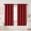 HOMEMONDE 100% True Blackout Window Curtains 6 Feet Pack of 2 - Curtain for Living Room, Bedroom, Office, 72L Inch x 46 Inch - (Maroon, 182 x 118 CM)