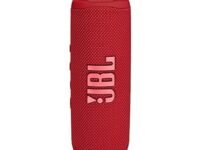 JBL Flip 6 Wireless Portable Bluetooth Speaker Pro Sound, Upto 12 Hours Playtime, IP67 Water & Dustproof, PartyBoost & Personalization by JBP App (Without Mic, Red)