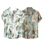 Leriya Fashion Men's Casual Rayon Relaxed Fit Shirt Button Down Summer Shirts for Men | Stylish Printed | Short Sleeve | Trendy (Available in Plus Size)