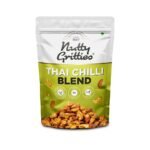 Nutty Gritties Thai Chilli Blend Trail Mix 200g - Roasted Spicy Flavoured Almonds, Cashews and Peanuts| Healthy Party Snack | Dry Roasted, Non Fried, Zero Oil, Crunchy, Tasty