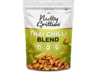 Nutty Gritties Thai Chilli Blend Trail Mix 200g - Roasted Spicy Flavoured Almonds, Cashews and Peanuts| Healthy Party Snack | Dry Roasted, Non Fried, Zero Oil, Crunchy, Tasty