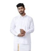 RAMRAJ COTTON Men Full Sleeve Shirt | Prestigious Fit | Elegant Daily Formal Wear