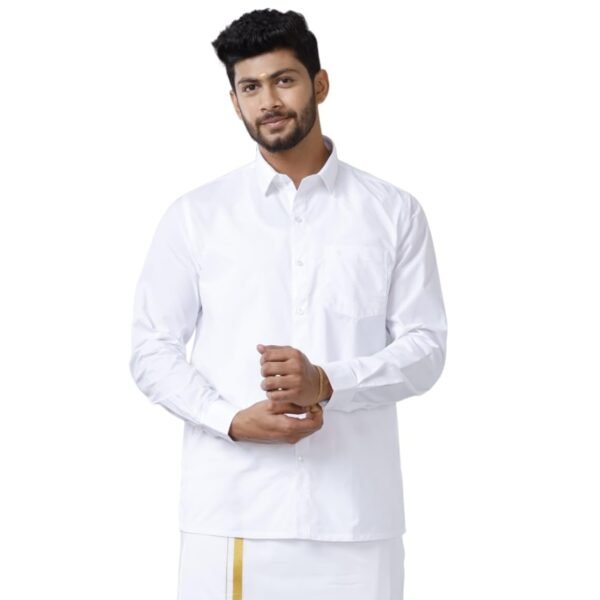 RAMRAJ COTTON Men Full Sleeve Shirt | Prestigious Fit | Elegant Daily Formal Wear