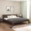 Solid Sheesham Wood King Size Bed Without Storage | Wooden Double Bed Cot Palang Furniture for Bedroom Living Room and Home | Walnut Finish, Mattress Size: 78 X 72 Inch