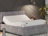 The Sleep Company Elev8 Smart Recliner Bed | Bed Base | Premium Smart Adjustable Bed | in-Built Massage Mode & Zero Gravity Sleep Mode | King Size, Metal, Matte, Black