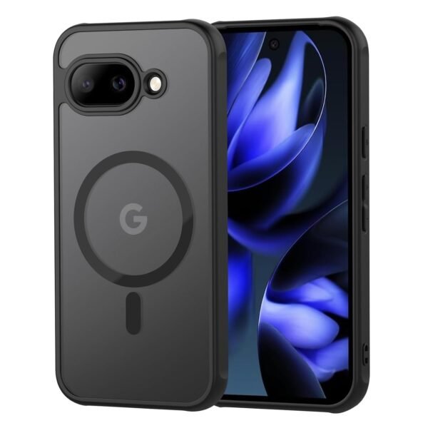 Tobfit Magnetic Case for Google Pixel 9a Phone Case, Soft-Touch, Shockproof, DustProof, Full Body Translucent Matte Back